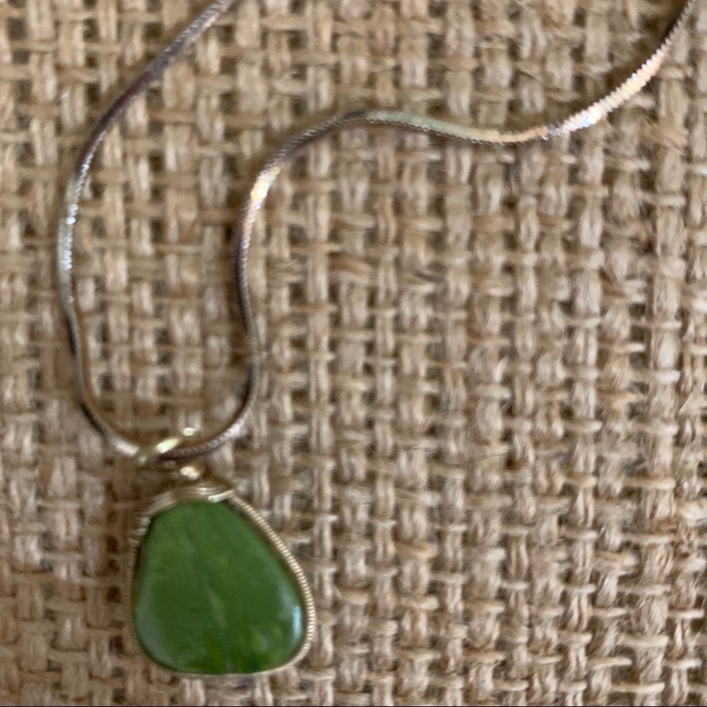 Gaspeite necklace